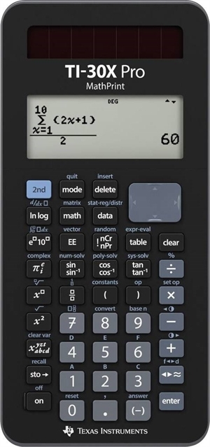 Texas Instruments TI-30X Pro Mathprint wissenschaftlicher Taschenrechner